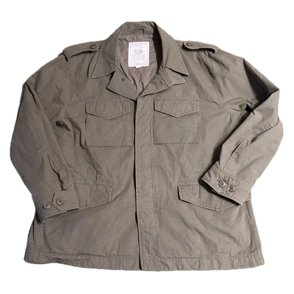 Military Field Jacket Coat - WWII 1944 1945 - Reproduction by Cockpit USA - XL
